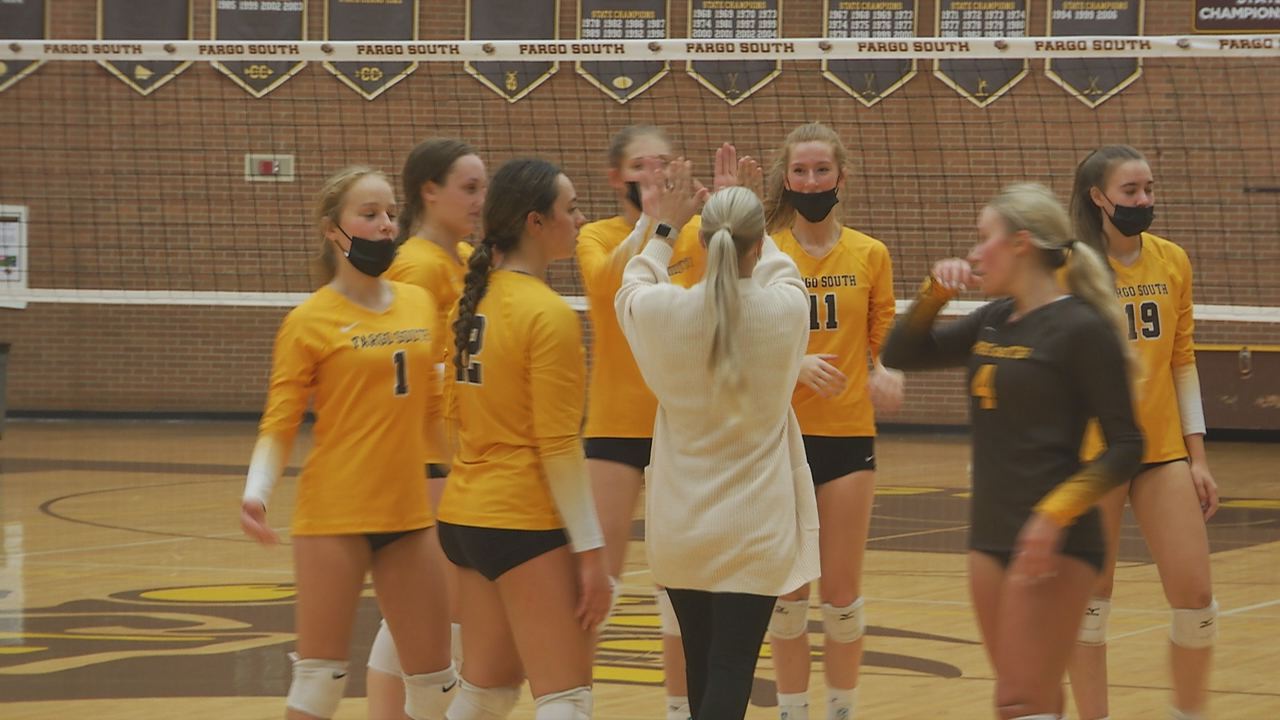 Fargo South Volleyball Takes Down Kindred In Straight Sets KVRR Local