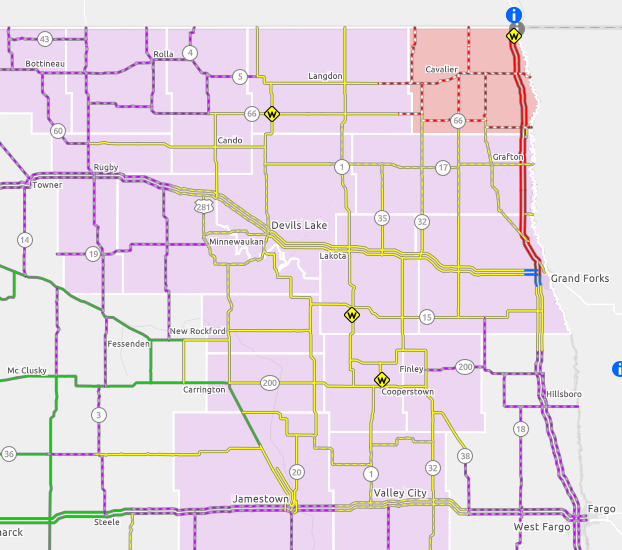 Nd Roads Closed