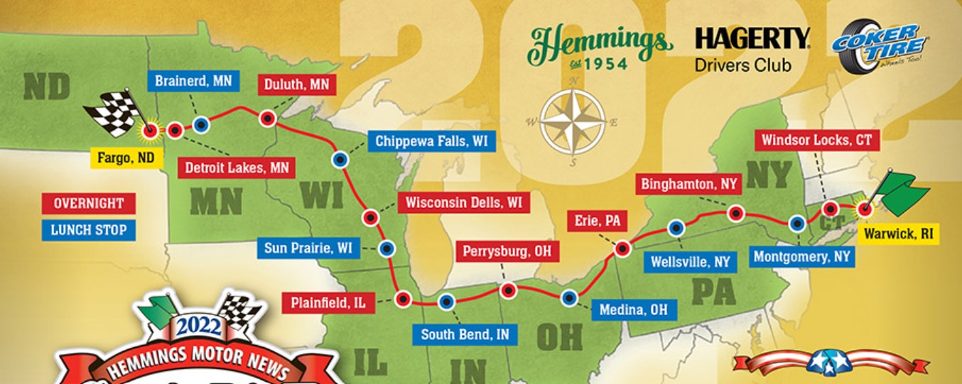 Great Race Featuring 120 Vintage Vehicle Teams To Finish in Fargo on