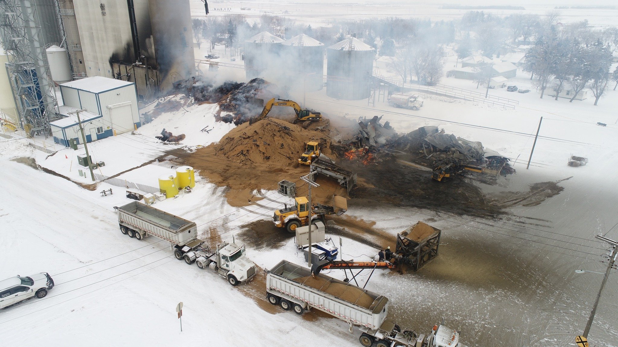 Cleanup begins after fire at Edgeley elevator KVRR Local News