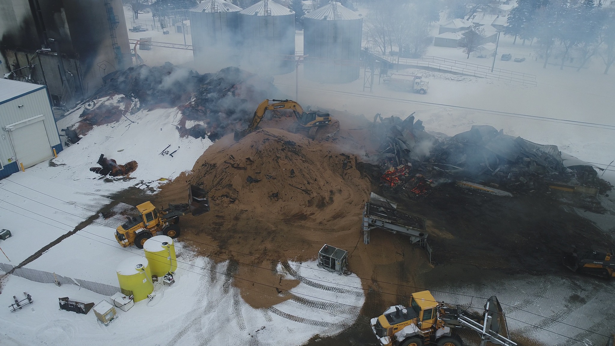 Cleanup begins after fire at Edgeley elevator KVRR Local News