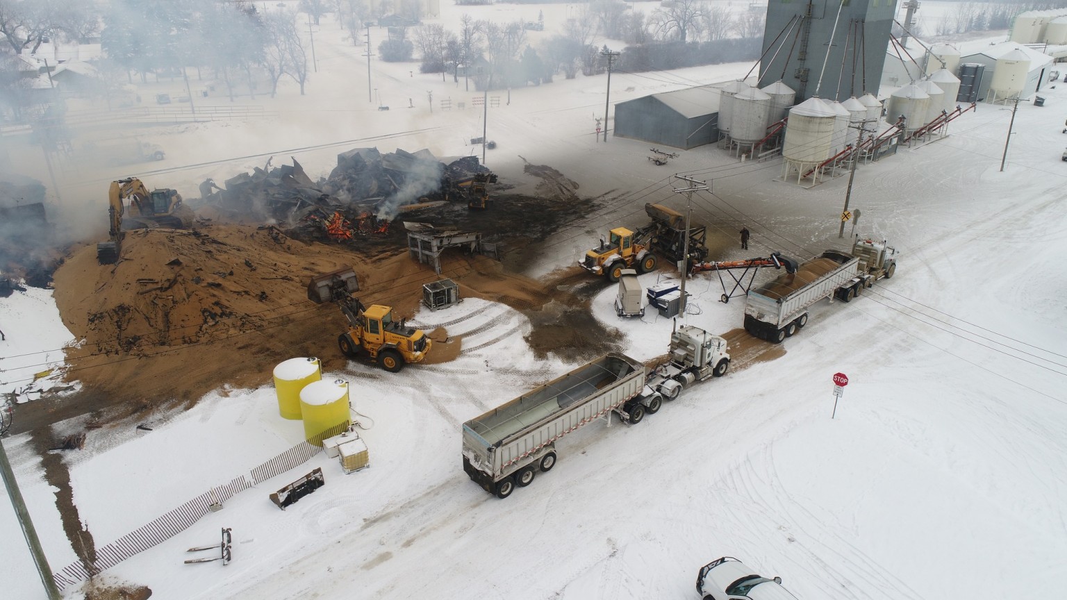 Cleanup begins after fire at Edgeley elevator KVRR Local News