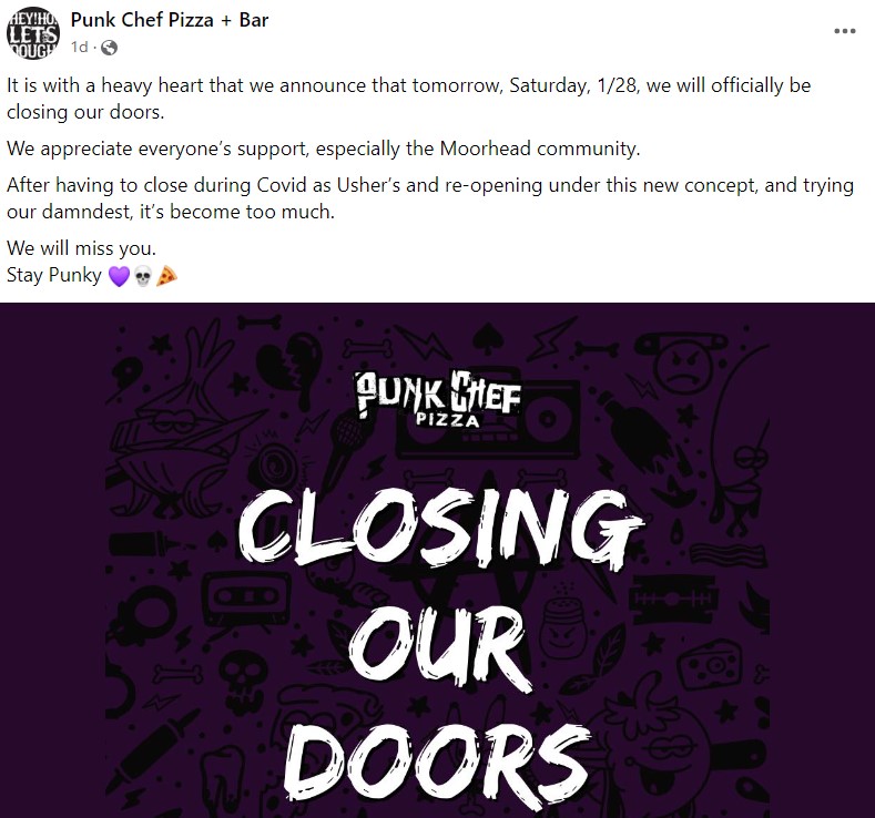 Punk Chef Closing 012923