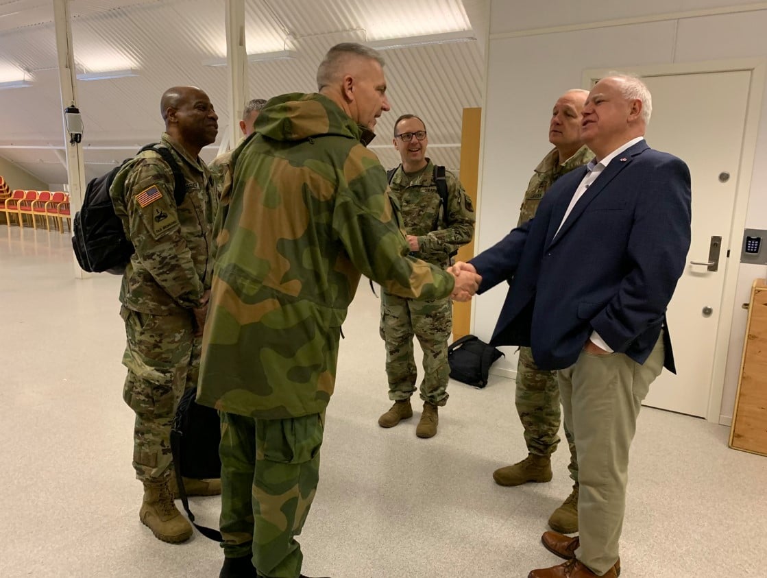 Military Exchange Strengthened Between Minnesota and Norway During Walz