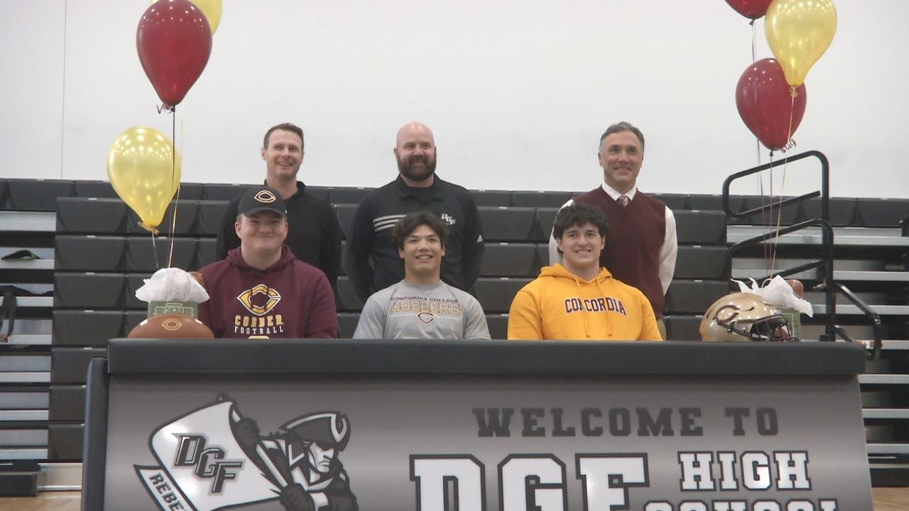 Three DGF Football Players Sign With ConcordiaMoorhead KVRR Local News