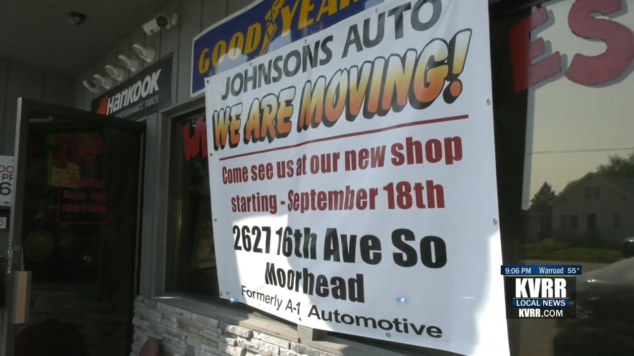 Johnson's Auto Repair reopens Monday at new location KVRR Local News