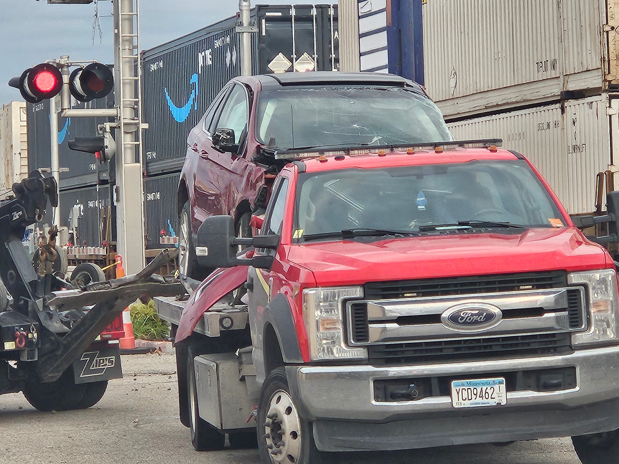 Car struck by train in Moorhead - KVRR Local News