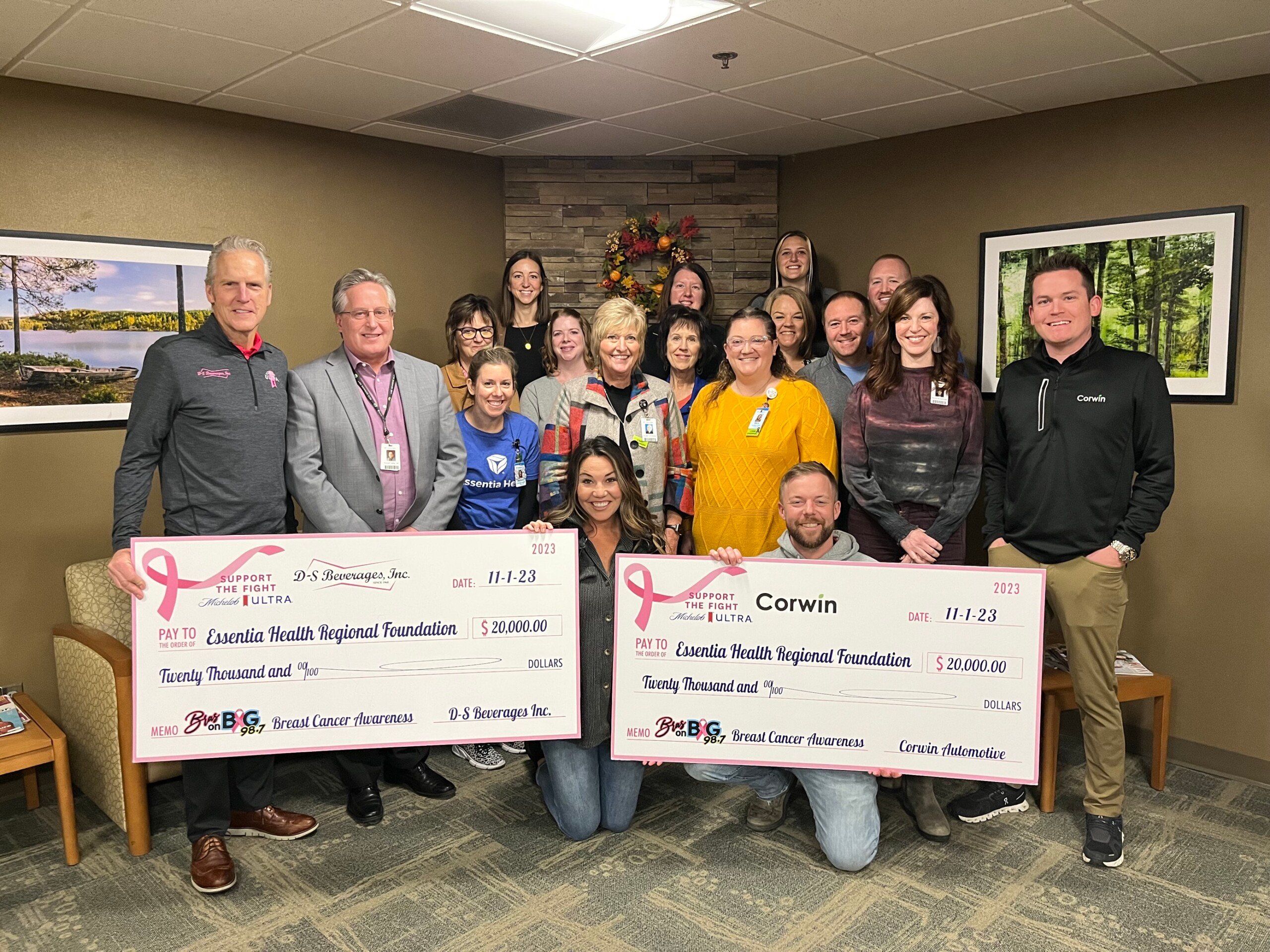 Bras on Big 98.7' campaign results in $40,000 for Essentia Health breast cancer  patients - KVRR Local News