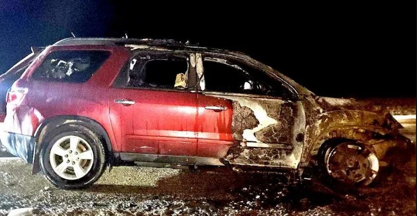 Richland Car On Fire