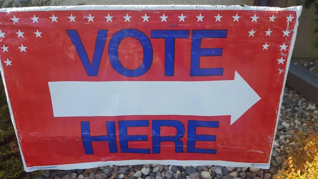 Vote Here Sign Kfgo 2016