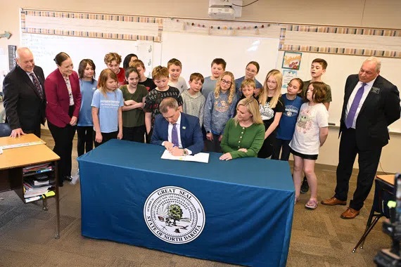 Gov Kelly Armstrong Signs Phone Bill