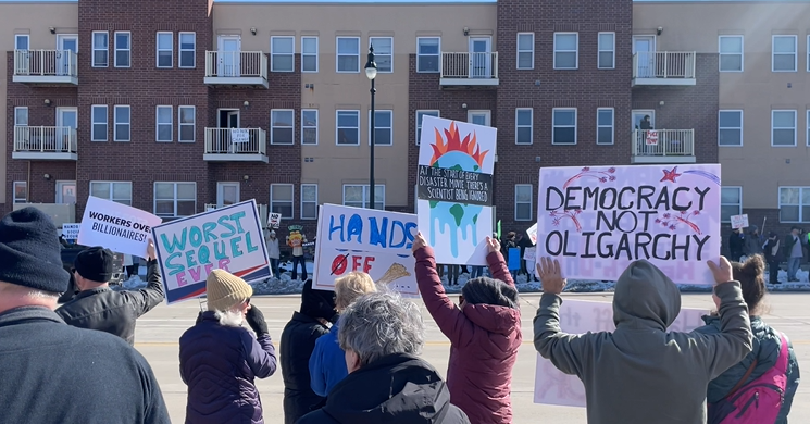 Veterans Memorial Bridge Protest