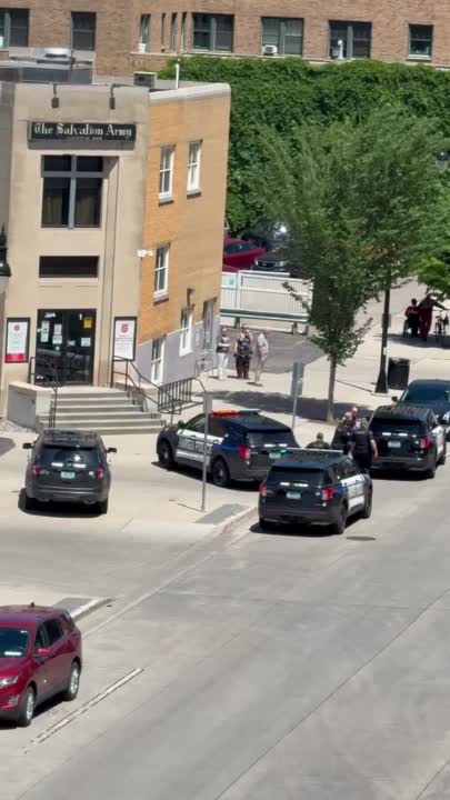 Multiple Officers Arrest Man Outside Salvation Army In Downtown Fargo