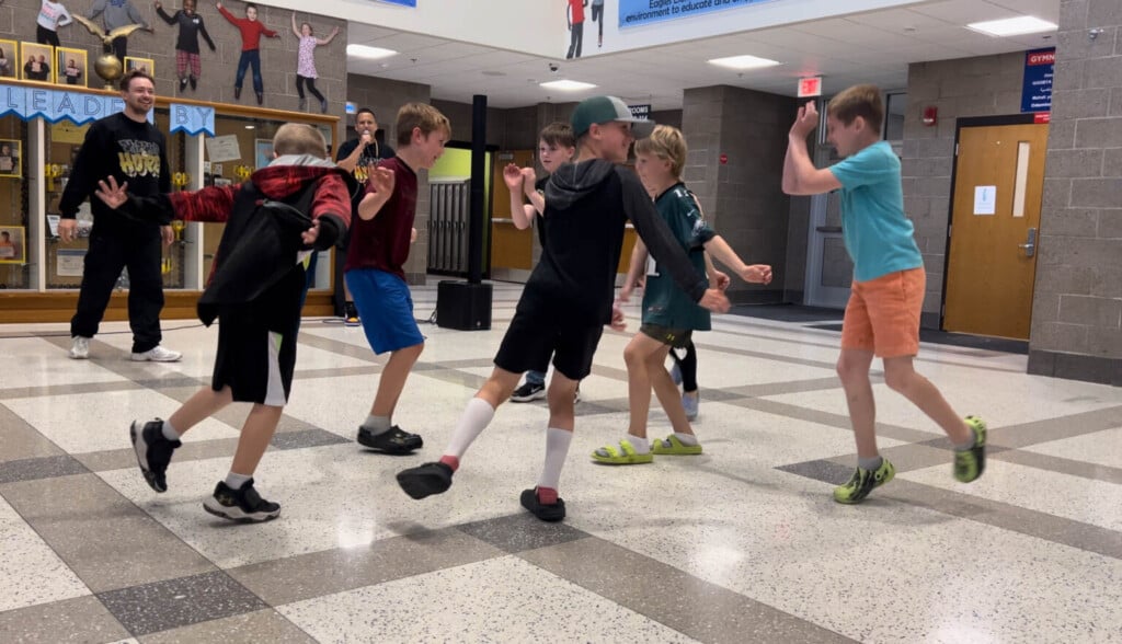 Ed Clapp Club Kids Learning Hip Hop