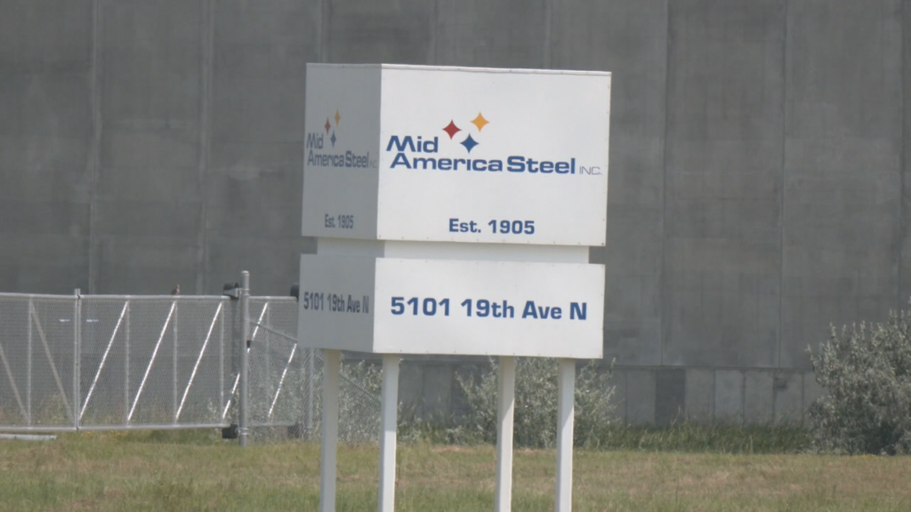Mid America Steel Sign