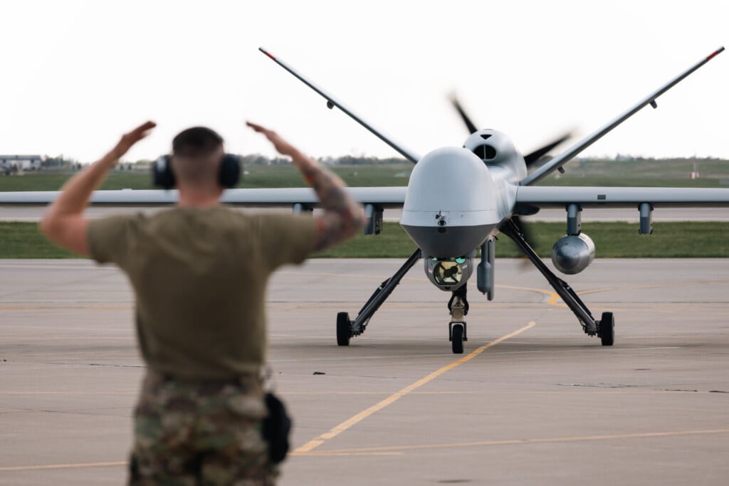 Mq 9 Reaper Lands At Home Of 132d Wing