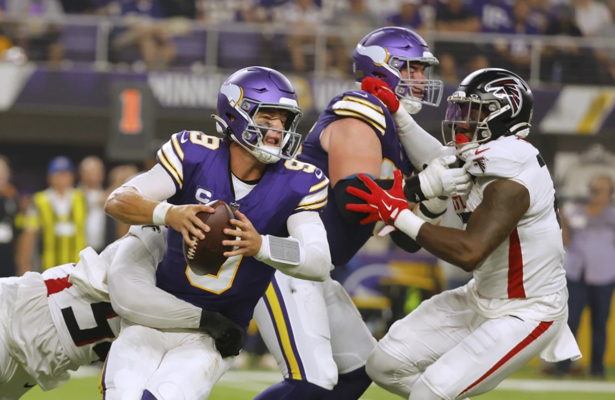 Falcons trample J.J. McCarthy and Vikings 22-6 behind Bijan