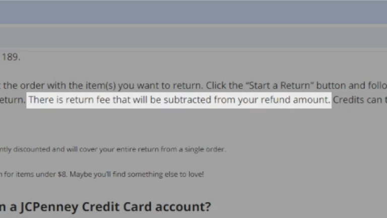 Return Fee