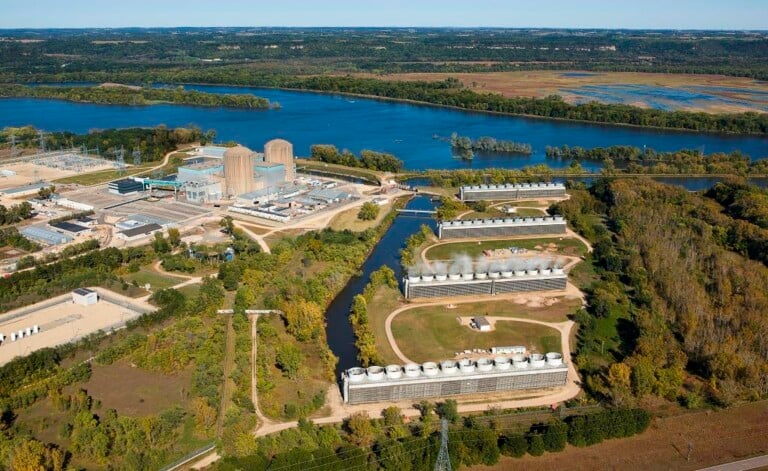 Prairie Island Nuclear Plant Ariel View