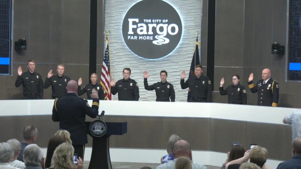 Fargo Police Department Welcomes Seven New Officers And Police Chief