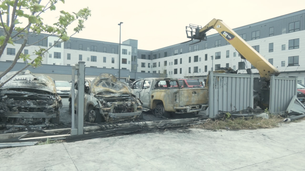 Vehicle Fire Aftermath