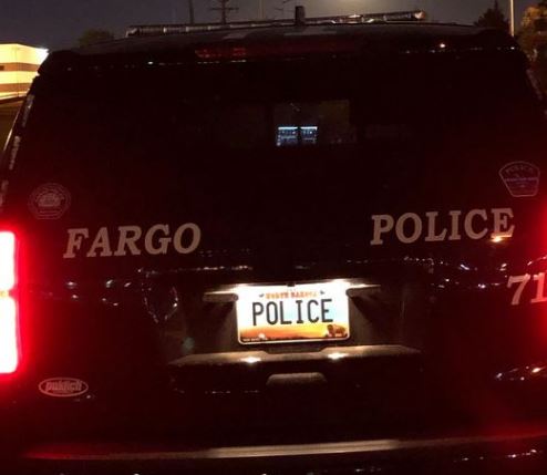 Fargo Police Squad Car Night Shot Rear View Fpd