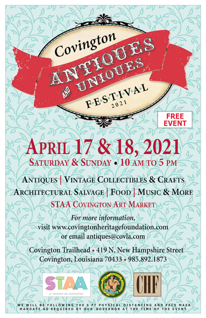 Covington Heritage Foundation 2021 Antiques & Uniques Festival