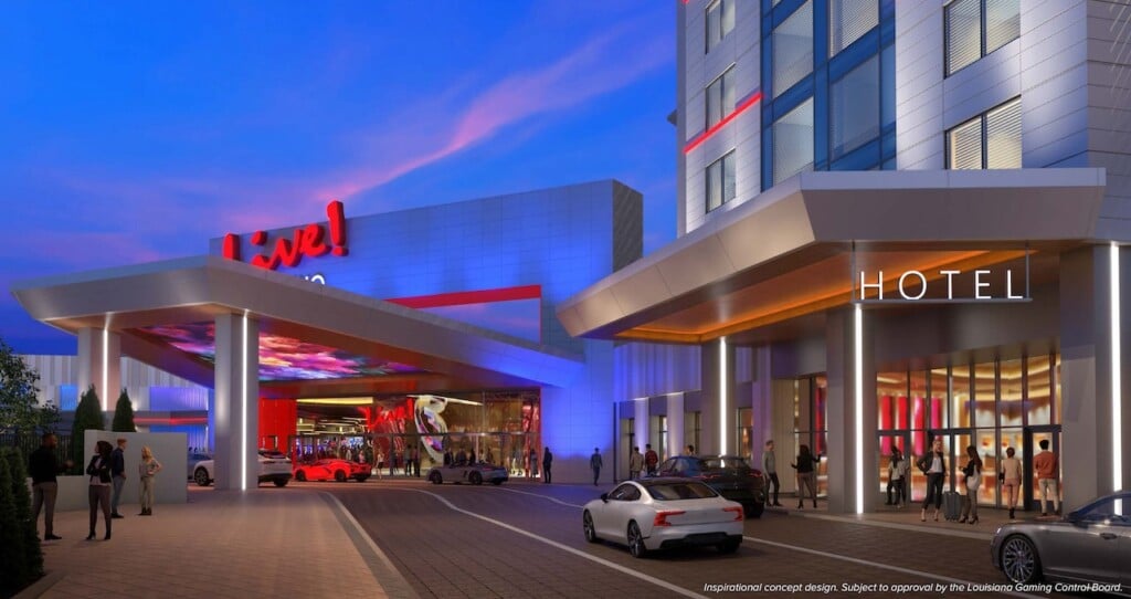 Live Casino Hotel Louisiana Porte Cochere