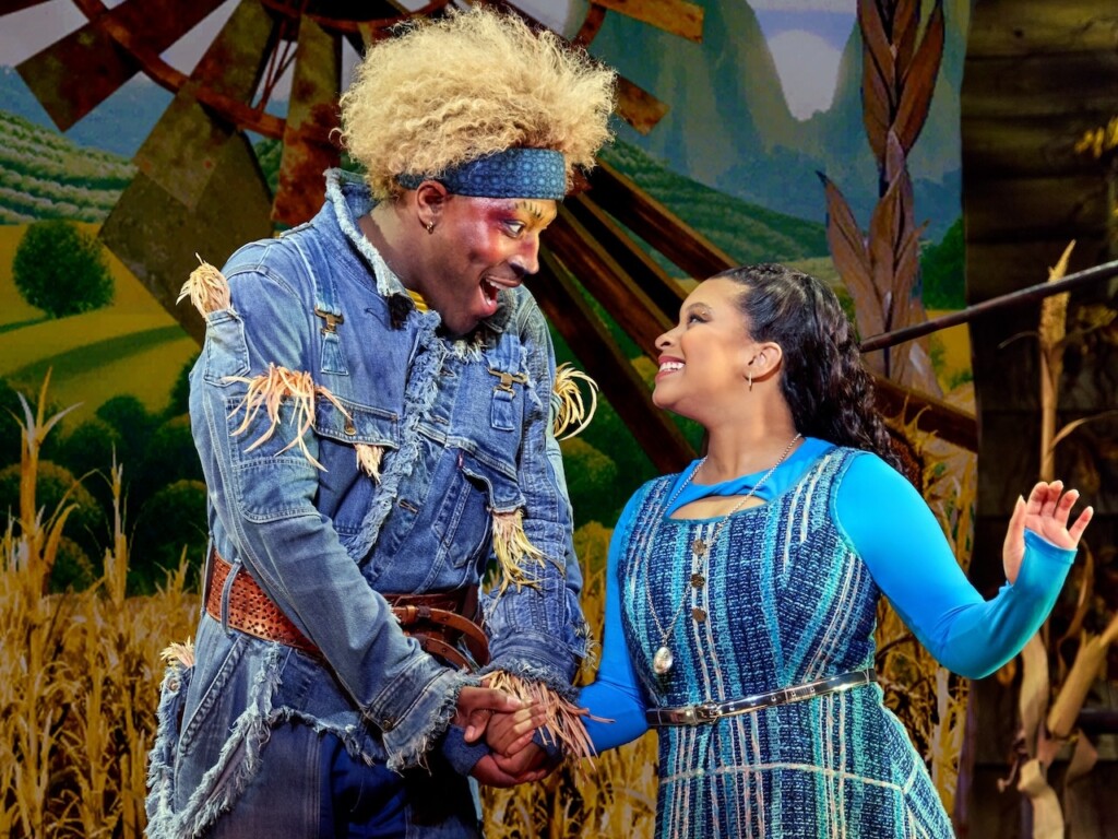 Elijah Ahmad Lewis As The Scarecrow And Dana Cimone As Dorothy In The Wiz First National Tour 2025 Photo By Jeremy Daniel