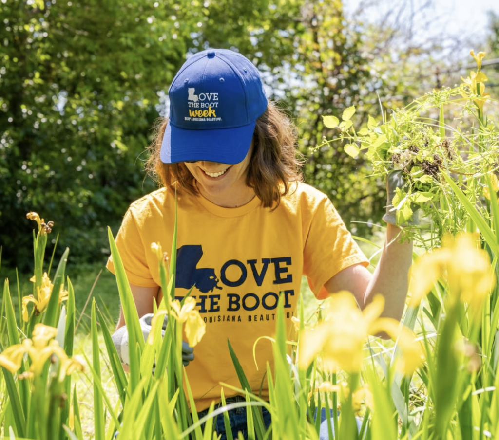 Love the Boot Week Volunteer at City Park in New Orleans