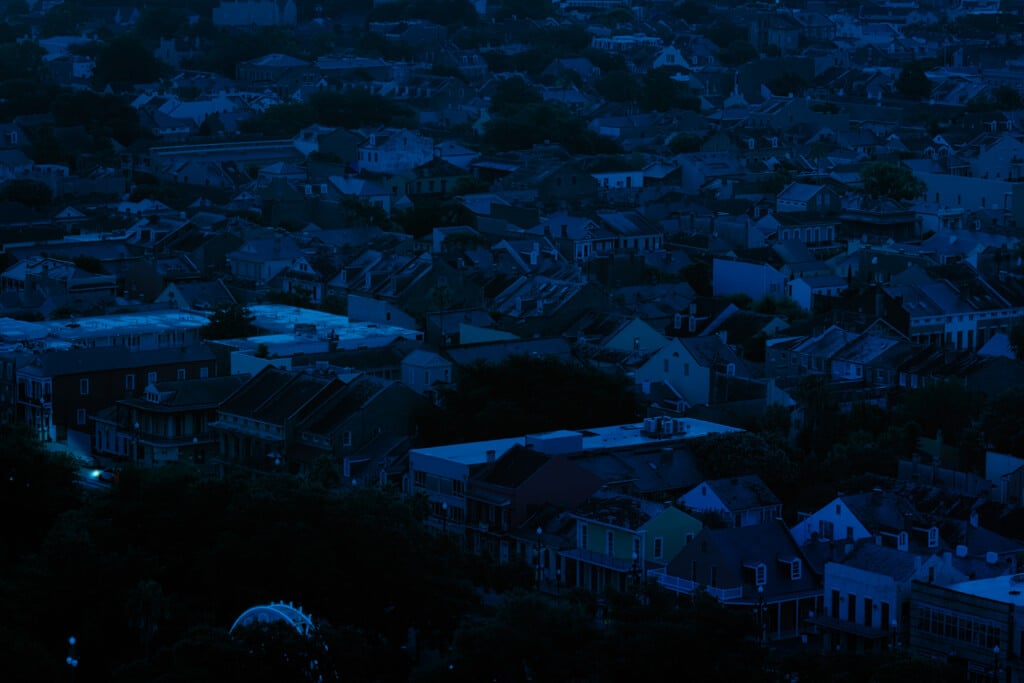 Louis Armstrong Park And The French Quarter At Night - To Represent the Louisiana Wildlife Federation Lights Out Louisiana Initiative
