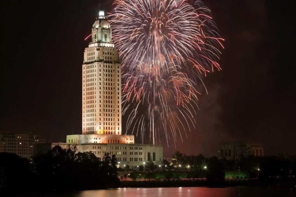 4th of July Events in Louisiana: Fireworks at the Capital