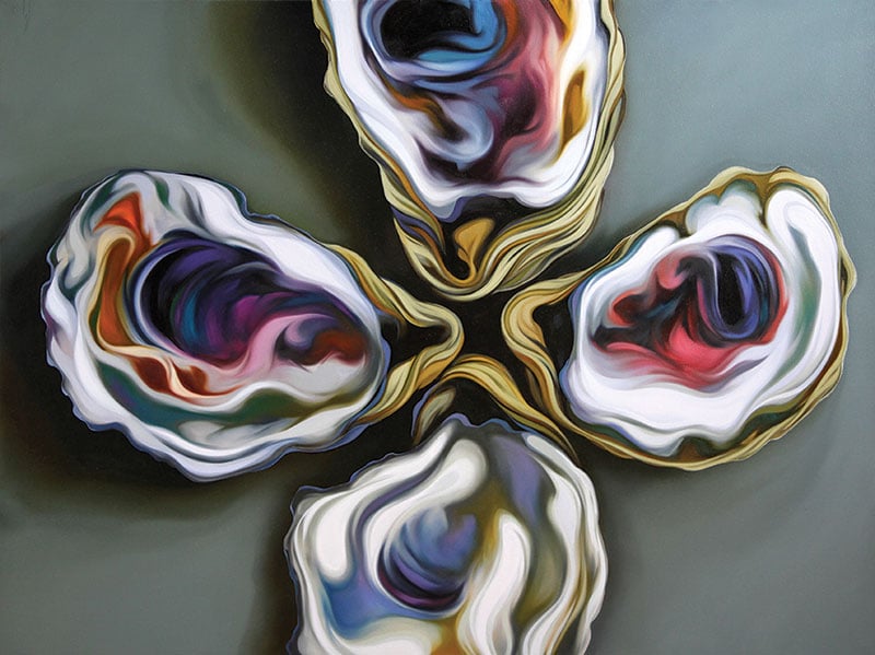 Carlos Lopez and His Oyster Paintings: Oyster Painting