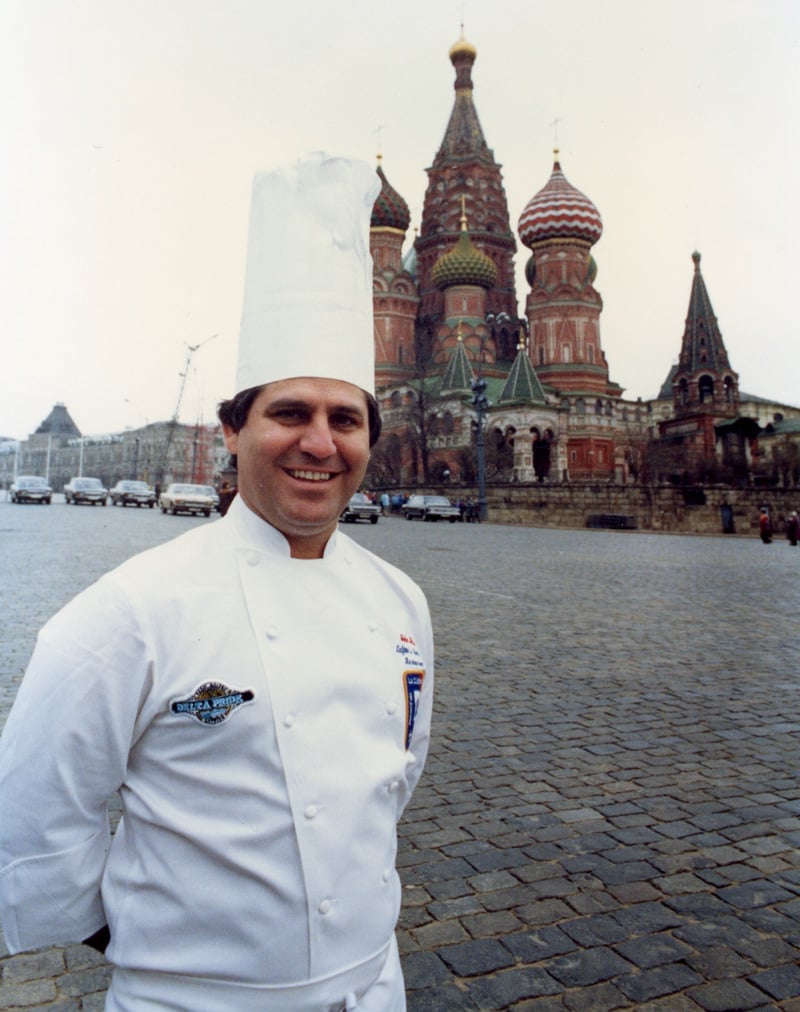 Chef John Folse in Moscow, Russia 1987