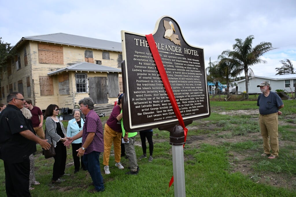 New Historical Marker for Oleander Hotel in Grand Isle