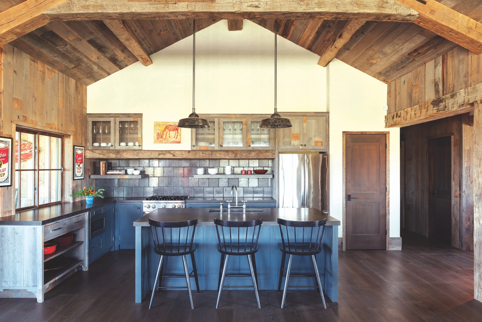 An Elegant And Rustic Montana Home Mountain Living   Bozeman Kitchen 1536x1026 