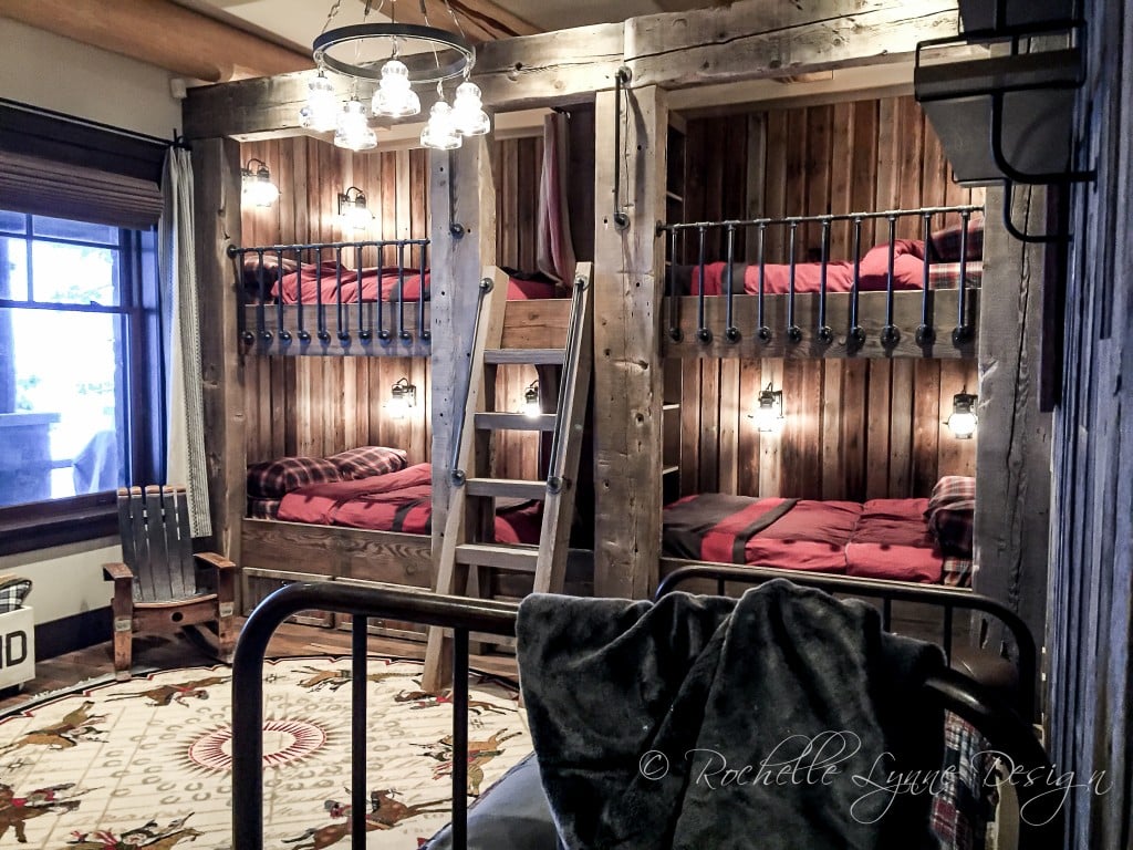 Rustic built shop in bunk beds