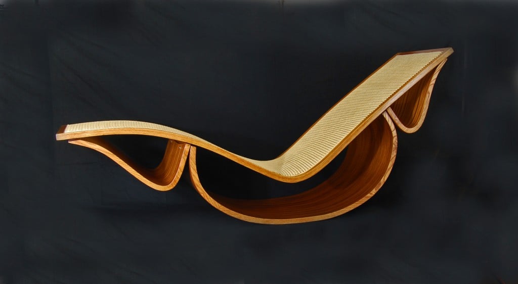 Chaise Side Profilel Caned