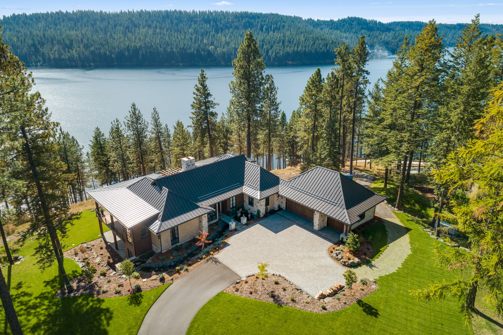 A Mountain Modern Home Overlooking Lake Coeur d'Alene - Mountain Living