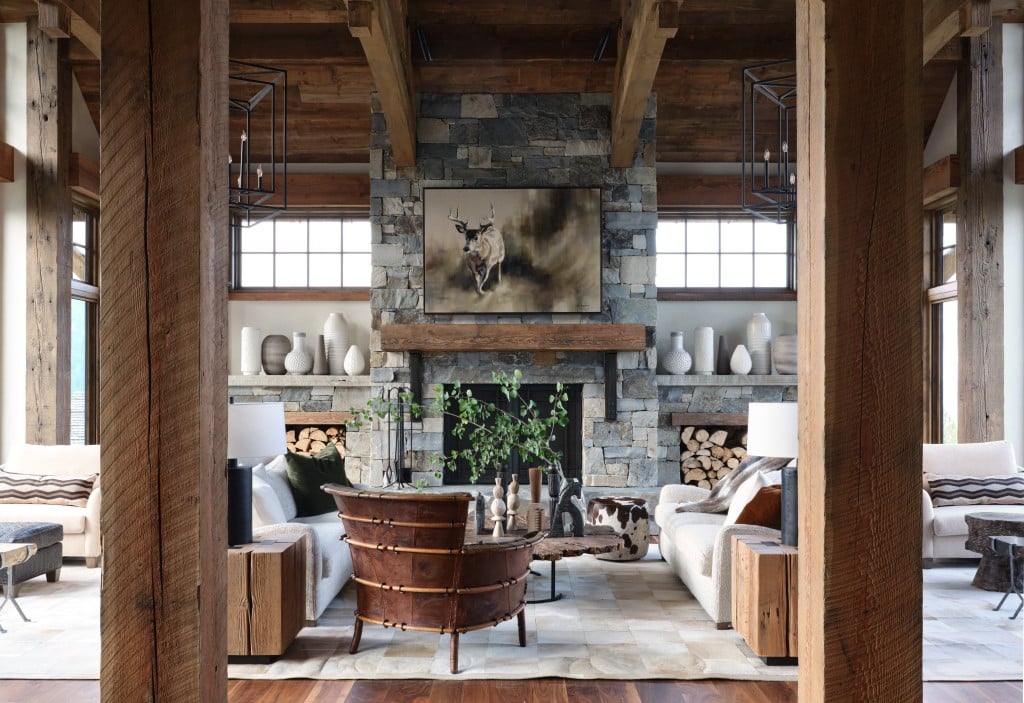 Yellowstone Club Residence - Rustic - Living Room - Other - by Tate  Interiors