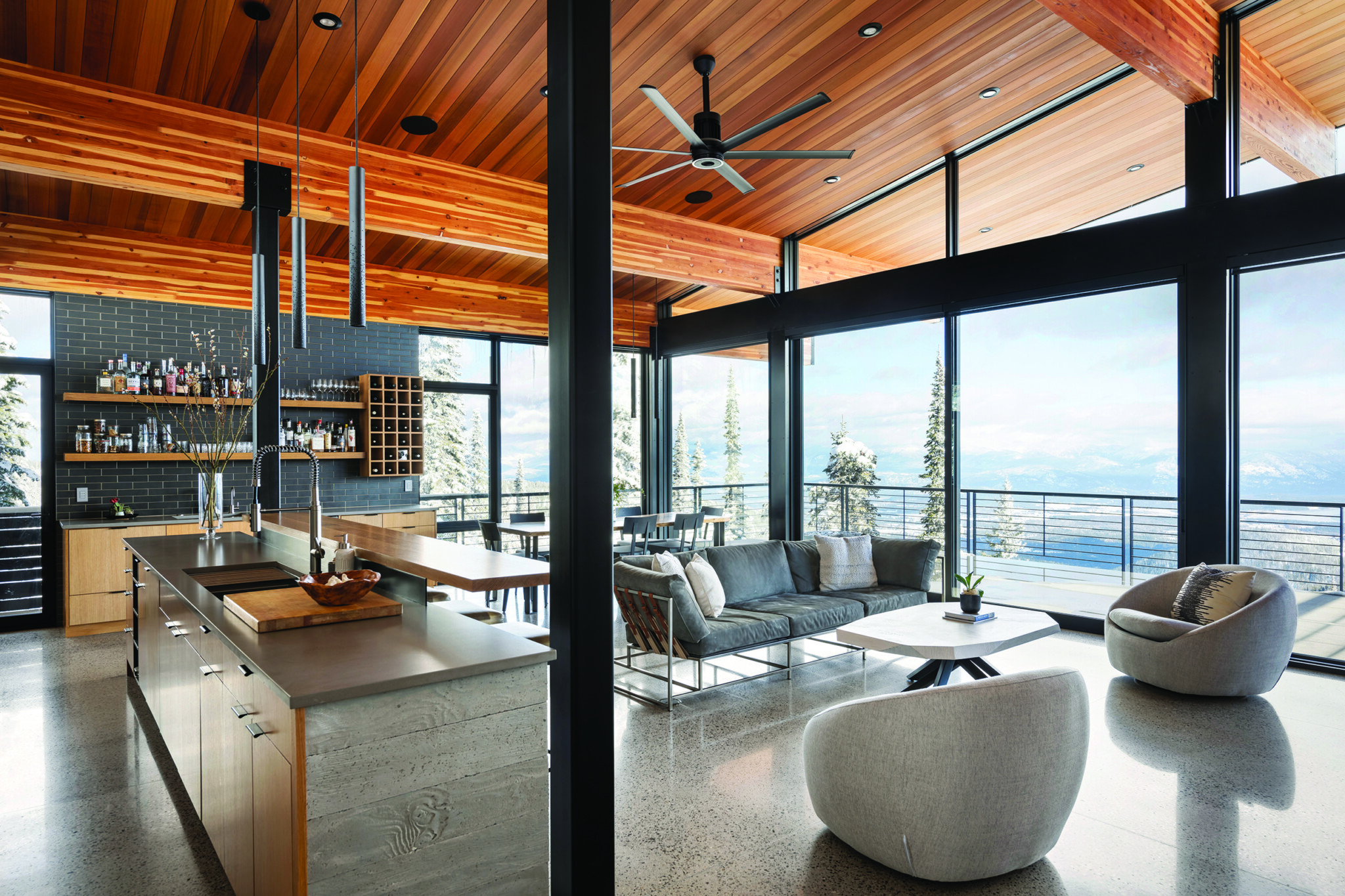 A Snow Haven Pays Homage to its Owners Love of Skiing - Mountain Living