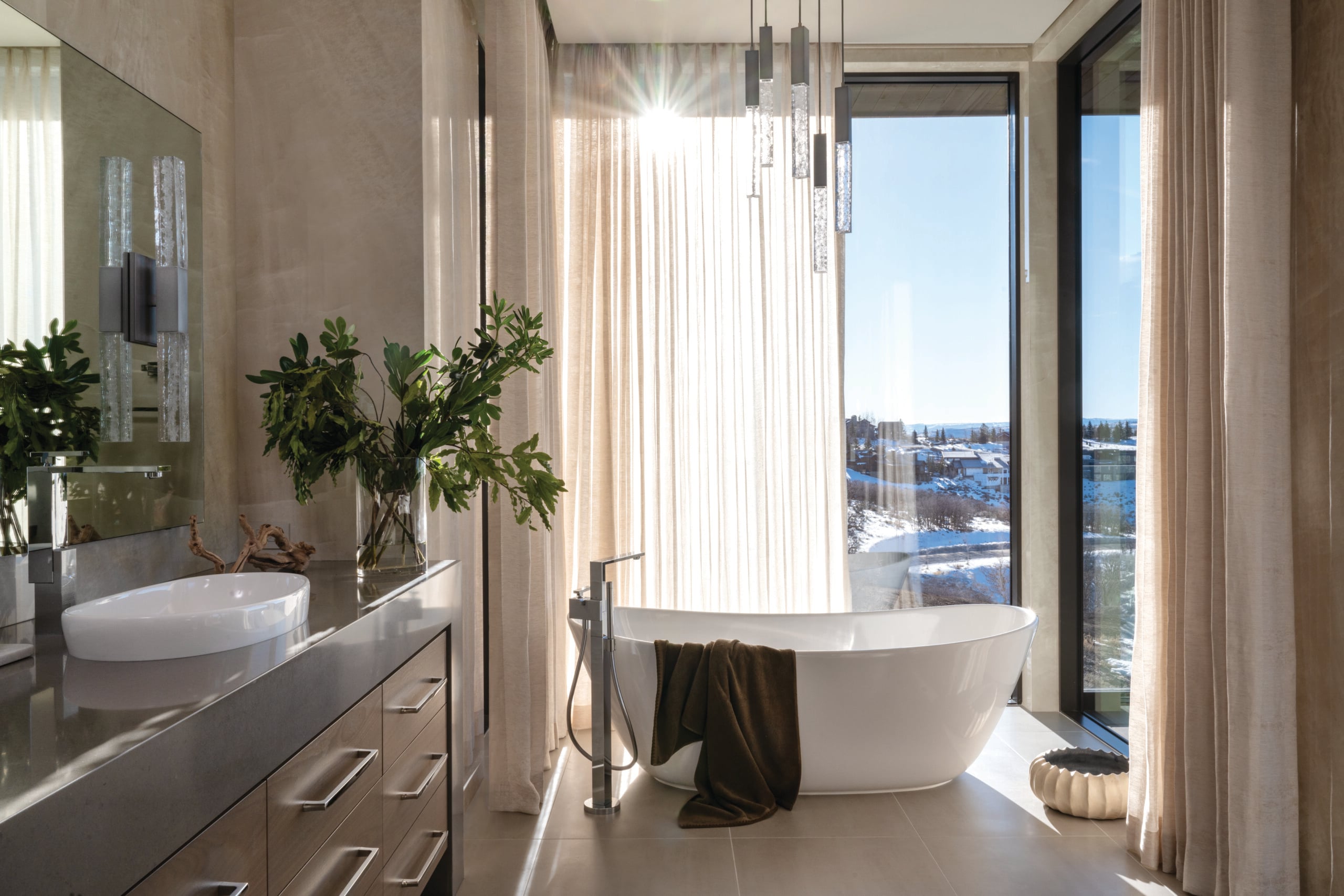 View of Light, Space, and Serenity: A Masterpiece of Modern Mountain Living ...