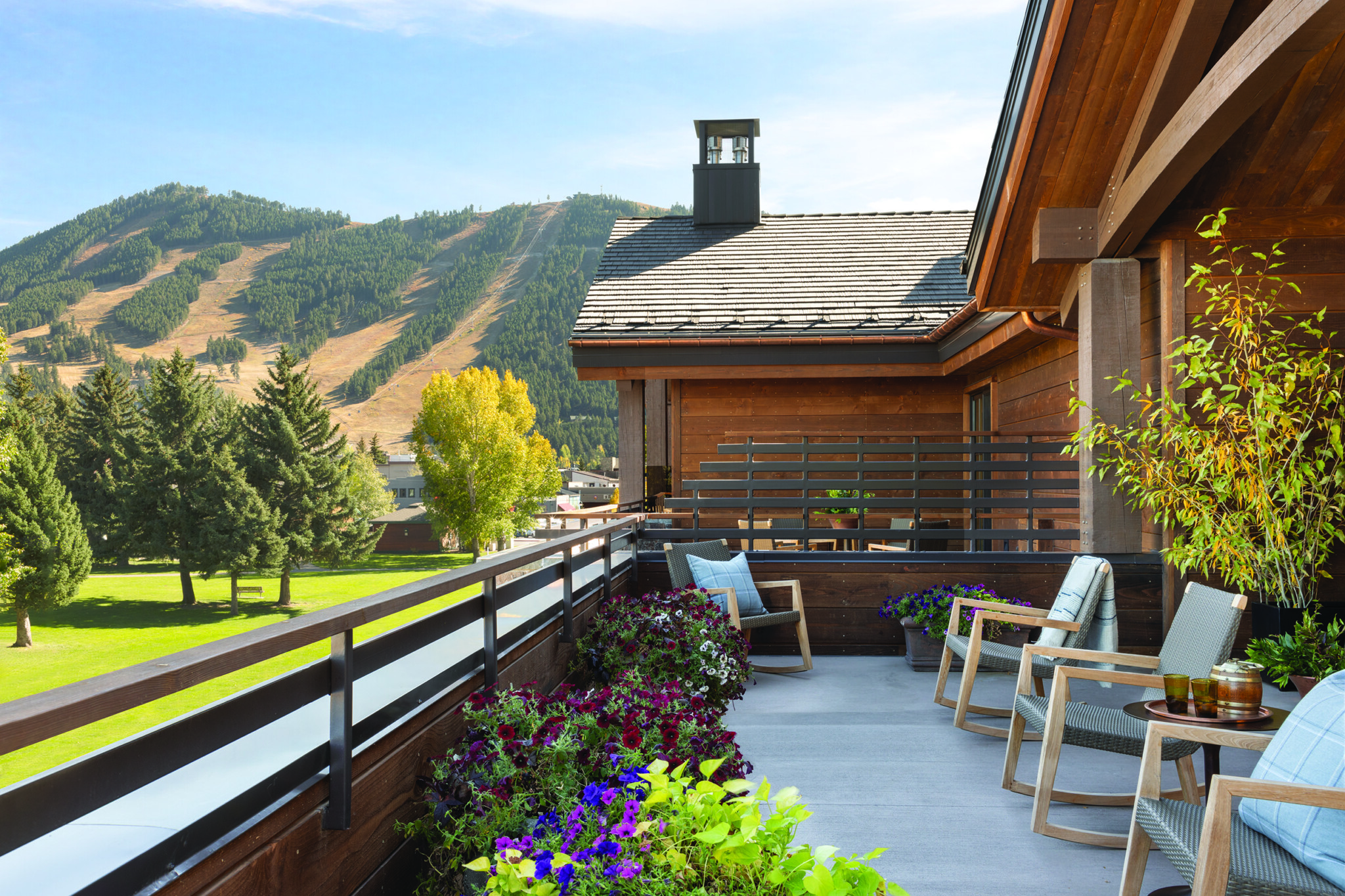 Mountain Living | Mountain Homes, Design & Architecture - Mountain Luxury Apartments With Private Outdoor Kitchen