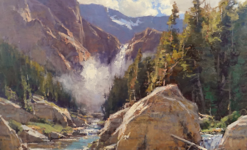 Wind River Runoff 48x52 Oil Scott Christensen