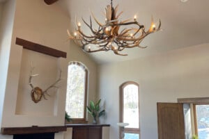 Custom Rosenquist Hunted Antlers Chandelier Sized