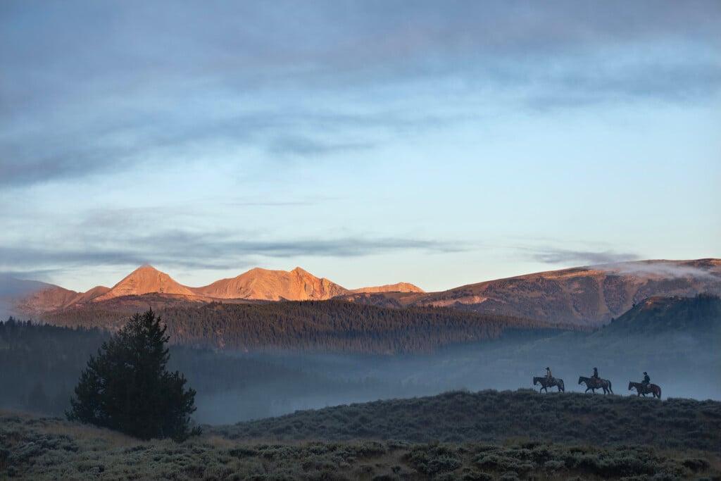 P107 Nine Quarter Circle Morning Fog Credit Scott T Baxter 100 Years Of Dude Ranching