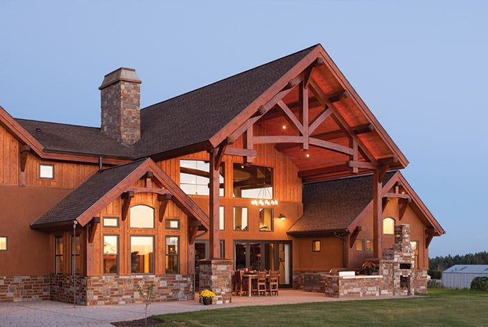 Modern Mountain Style Homes  PrecisionCraft Timber Frames
