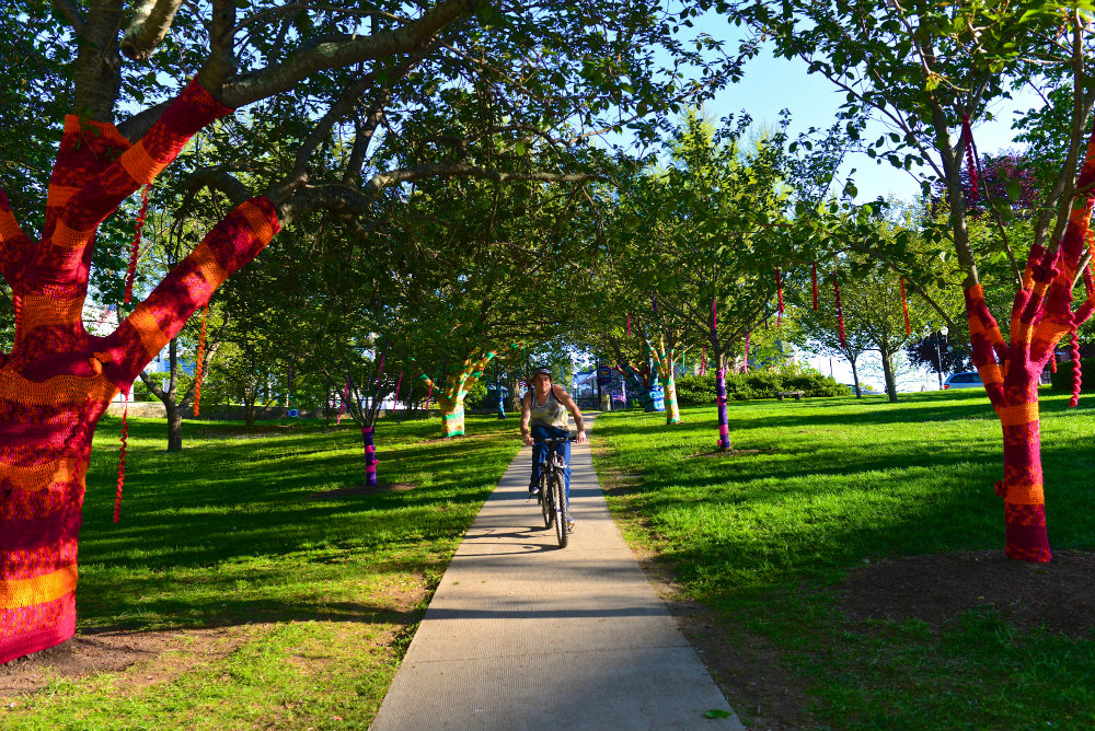 Yarn Bombing at the Virtu Art Festival in Westerly Rhode Island Monthly