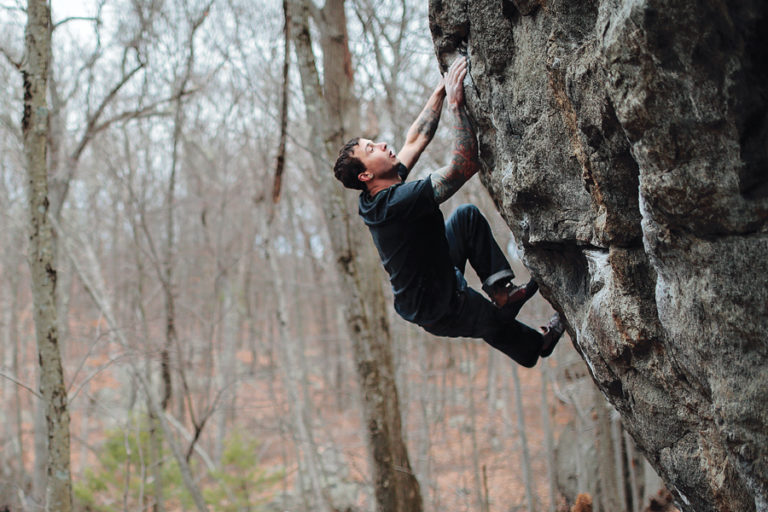 Bouldering in Lincoln Woods Rhode Island Monthly
