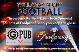 Thursday Night Football at GPub @ Providence GPub | Providence | Rhode Island | United States